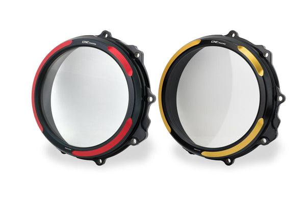 CNC RACING | Clear clutch cover MV Agusta - hydraulic control - Bicolor