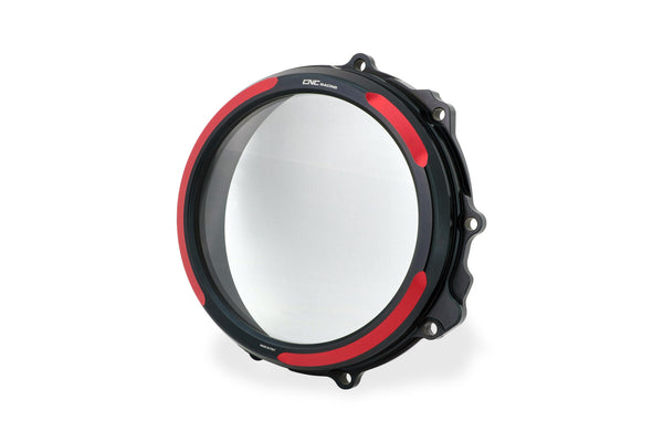CNC RACING | Clear clutch cover MV Agusta - hydraulic control - Bicolor