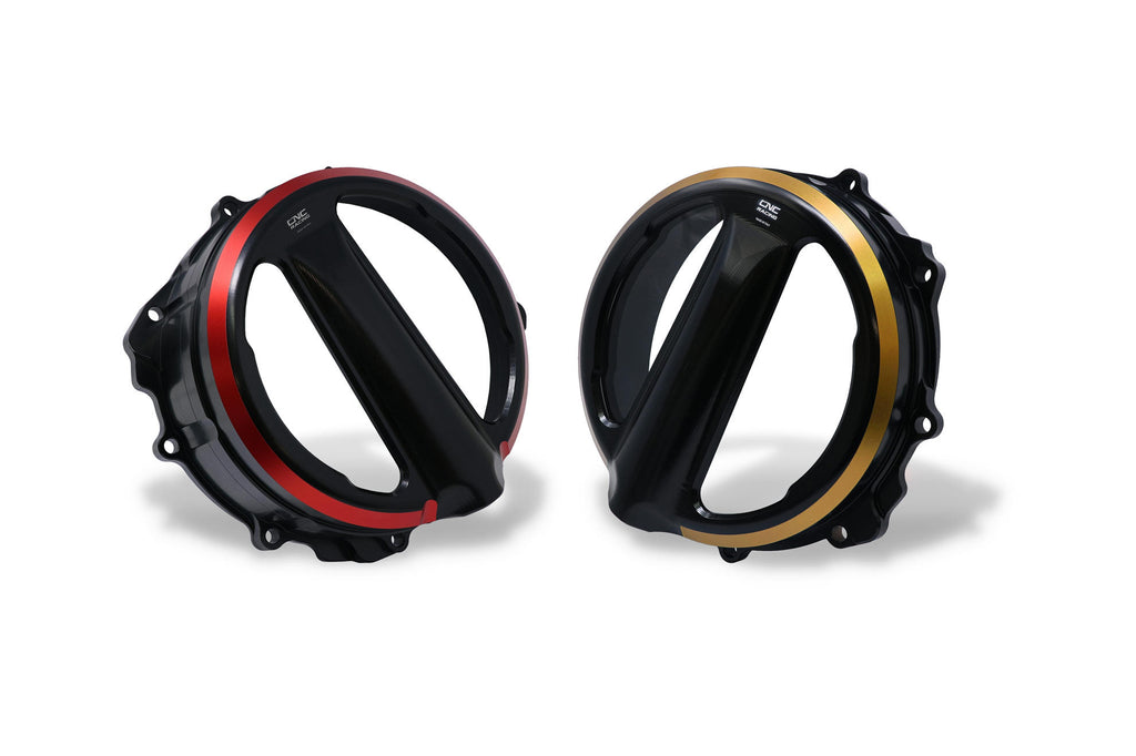 CNC RACING | Clear clutch cover MV Agusta - cable control - Bicolor Edition