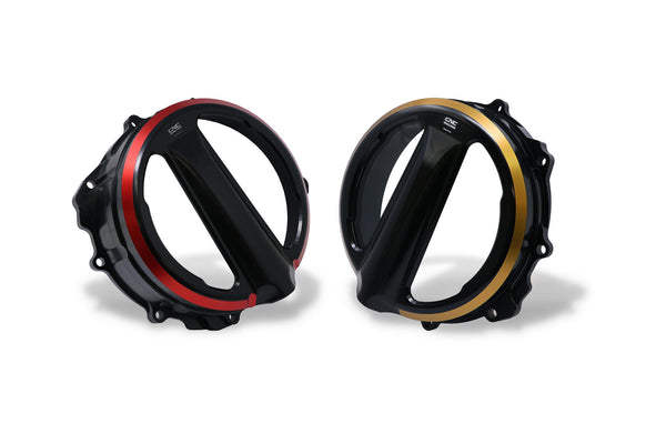 CNC RACING | Clear clutch cover MV Agusta - cable control - Bicolor Edition