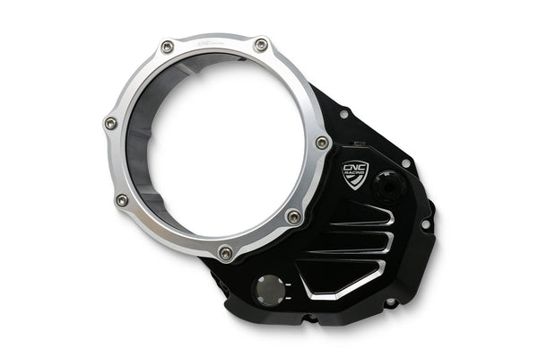 CNC RACING | Clear cover oil bath clutch Ducati - Bicolor Edition