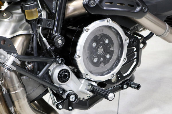 CNC RACING | Clear cover oil bath clutch Ducati - Bicolor