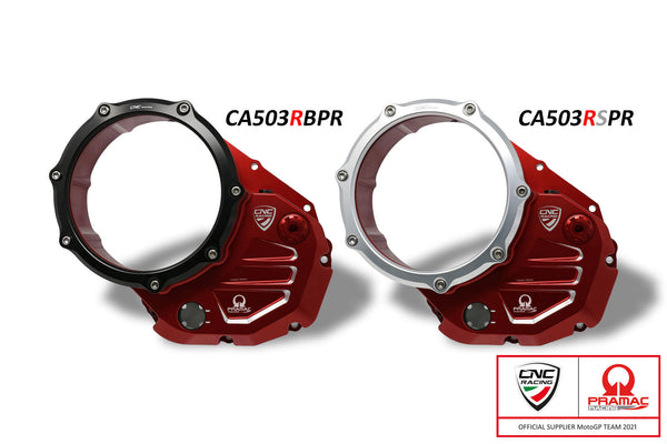 CNC RACING | Clear cover oil bath clutch Ducati Pramac Racing Limited Edition