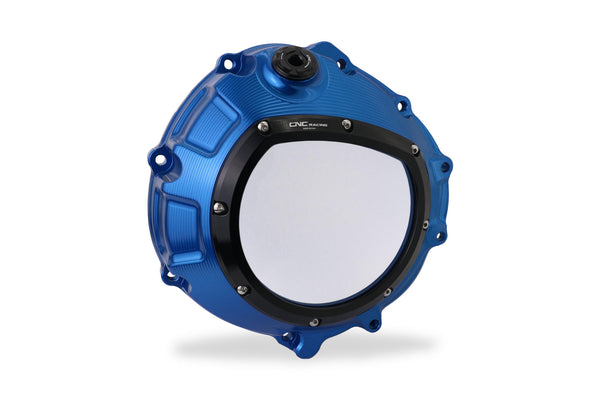 CNC RACING | Clear clutch cover for BMW blu color
