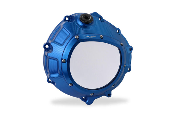 CNC RACING | Clear clutch cover for BMW blu color