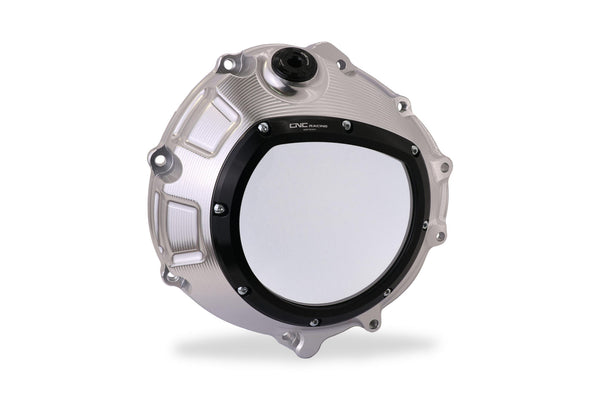 CNC RACING | Clear clutch cover for BMW silver color
