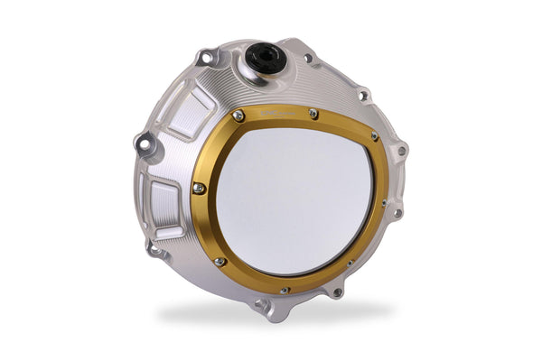 CNC RACING | Clear clutch cover for BMW silver color