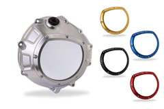 CNC RACING | Clear clutch cover for BMW silver color