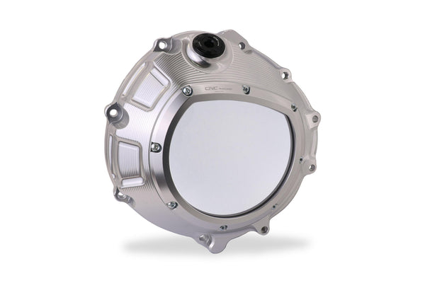 CNC RACING | Clear clutch cover for BMW silver color