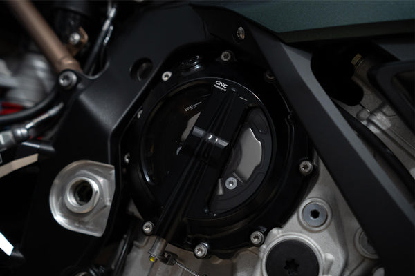 CNC RACING | Clear clutch cover BMW - cable control