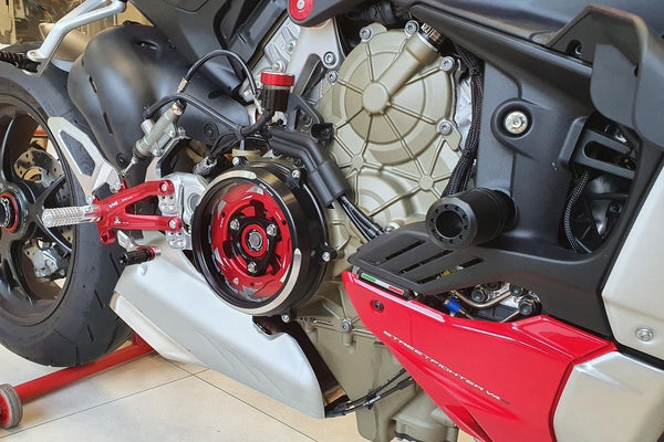 CNC RACING | Clear clutch cover - Conversion kit Ducati Streetfighter V4