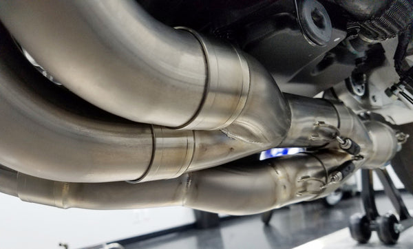 Graves Motorsports Honda CBR1000rr Full Titanium Exhaust System - Carbon Silencer