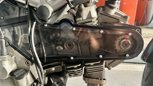 CNC RACING | Trasparent timing belt cover for Ducati