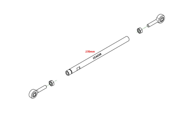 CNC RACING | ROD GEAR SHIFT LINK 170mm