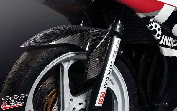 TST Twill Carbon Fiber Front Fender for Yamaha YZF-R3 2015-2018