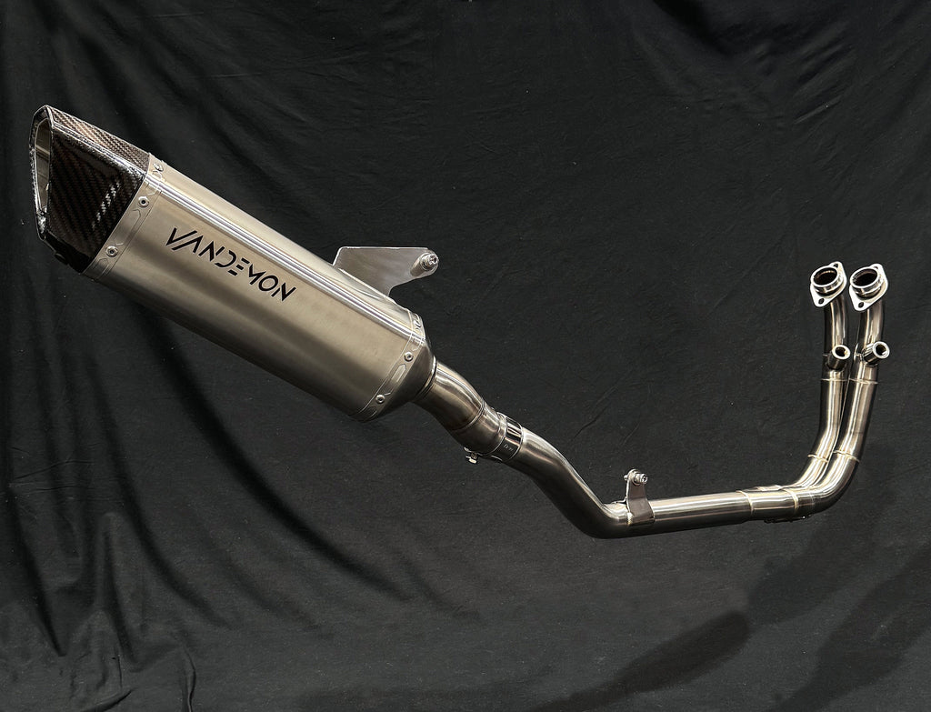 CFMOTO 450MT Adventure Stainless Steel Exhaust System.