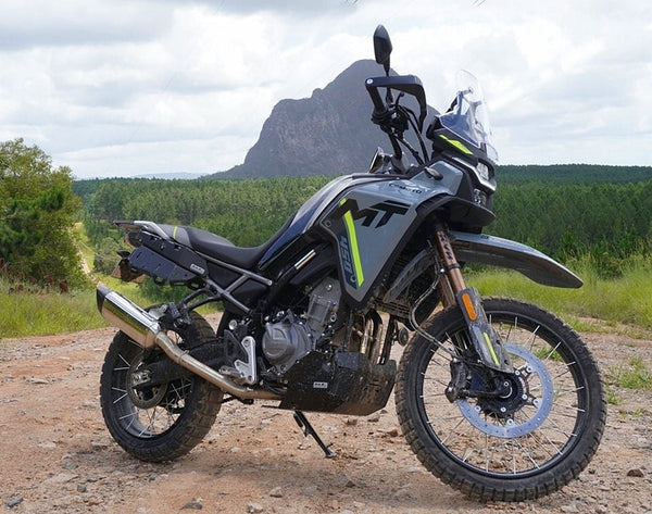 CFMOTO 450MT Adventure Stainless Steel Exhaust System.