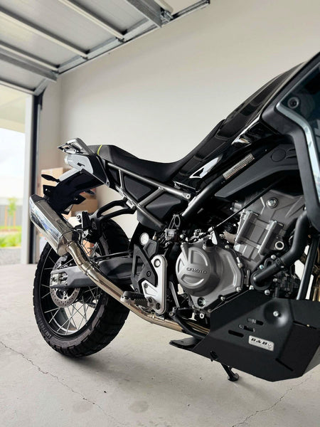 CFMOTO 450MT Adventure Stainless Steel Exhaust System.