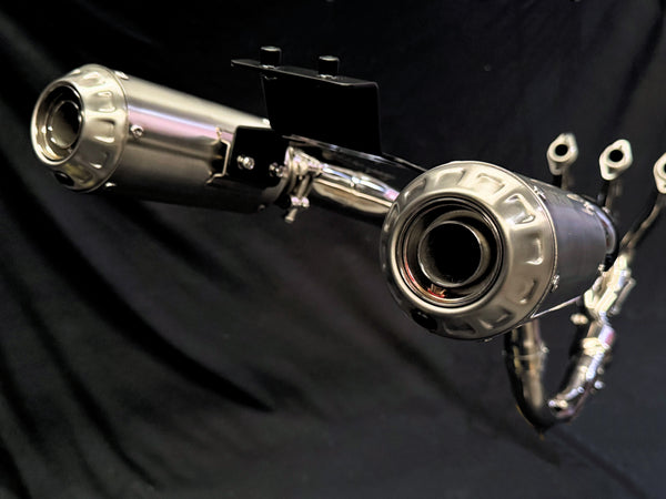 CFMOTO 675SR-R, 675SR-S, 675SS High Mount Titanium Exhaust System 2024-2026