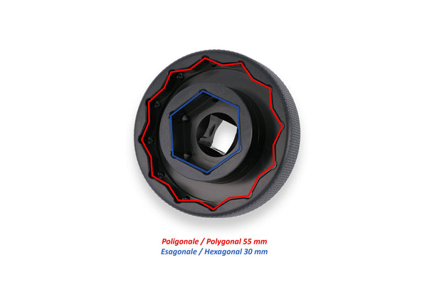 CNC RACING | Socket drive tool for front and rear wheel nuts Ducati