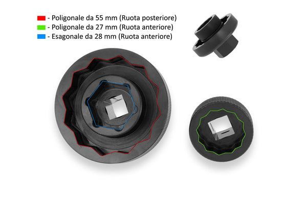CNC RACING | Socket drive tool for front and rear wheel nuts MV AGUSTA