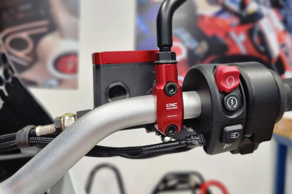 CNC RACING | Brembo Master cylinder clamp with Mirror Mount thread M10 left