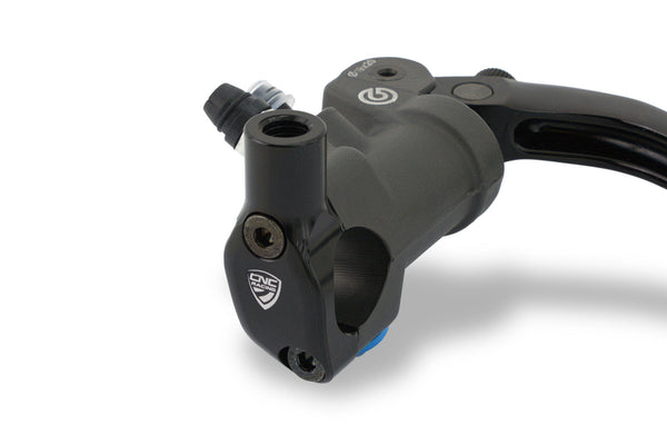 CNC RACING | Brembo billet CNC and forged brake master cylinder clamp with Mirror Mount thread M10 LH
