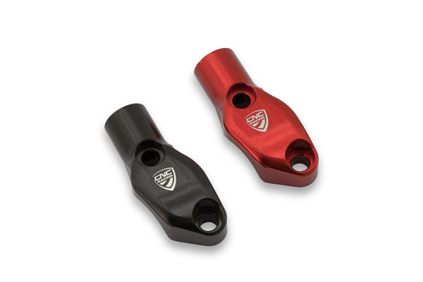CNC RACING | Brembo billet CNC and forged brake master cylinder clamp with Mirror Mount thread M8 LH