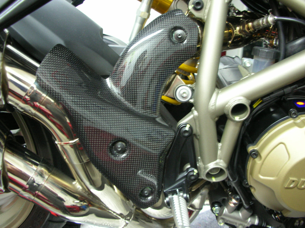 CARBONVANI Ducati 1098 1198 Carbon Fiber Termignoni Exhaust Guard