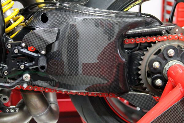 CARBONVANI Ducati 1098 1198 Carbon Fiber Swingarm Cover