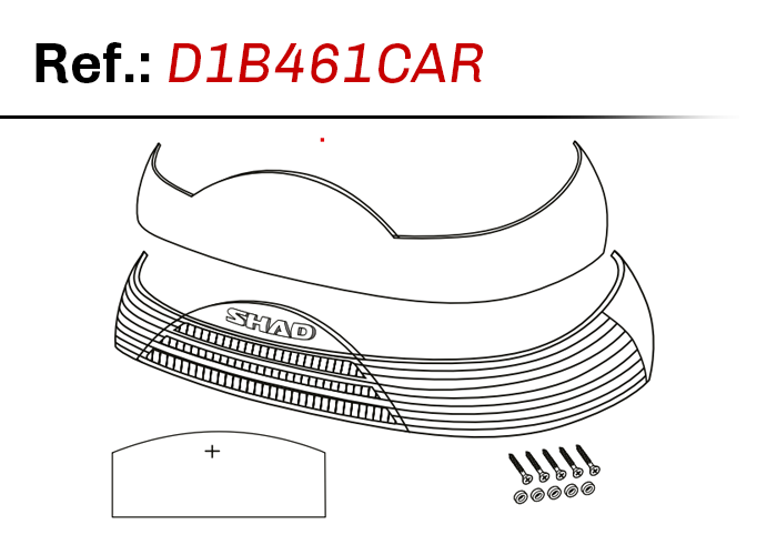 SHAD SH46 Reflector Replacement – D1B461CAR