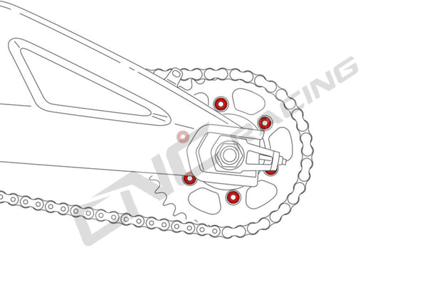 CNC RACING | NUTS RING GEAR M10X1.0