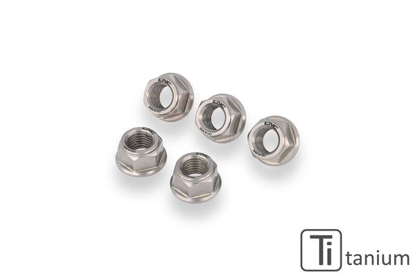 CNC RACING | Nuts sets rear sprocket flange Ducati M10x1 Titanium
