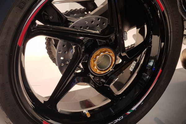 CNC RACING | Rear wheel nut RH BICOLOR