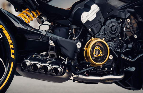 CNC RACING | Clear oil bath clutch cover Ducati Multistrada V4 and Diavel V4