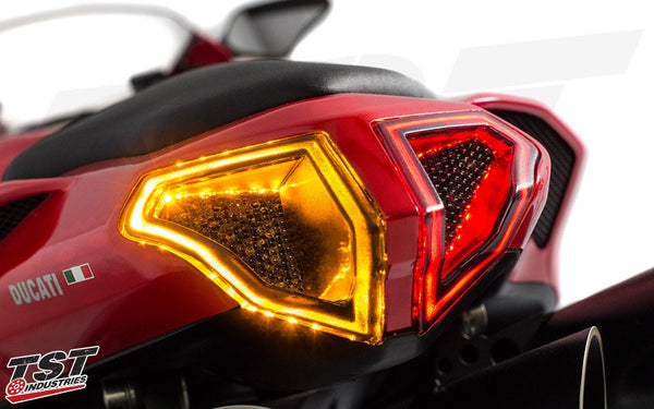 TST LED Integrated Sequential Tail Light for Ducati 848 1098 1198