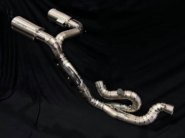Ducati Panigale & Streetfighter V4 Titanium High Mount 3/4 Slip-On 2022-2024