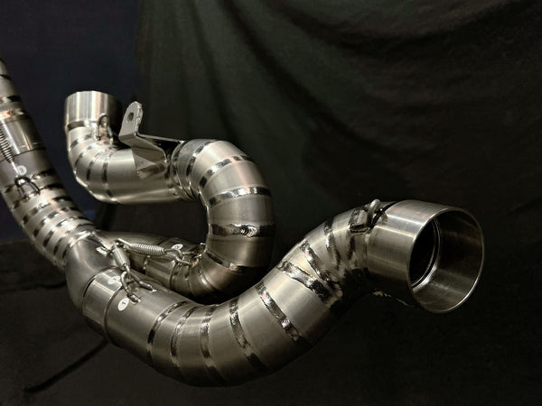 Ducati Panigale & Streetfighter V4 Titanium High Mount 3/4 Slip-On 2022-2024