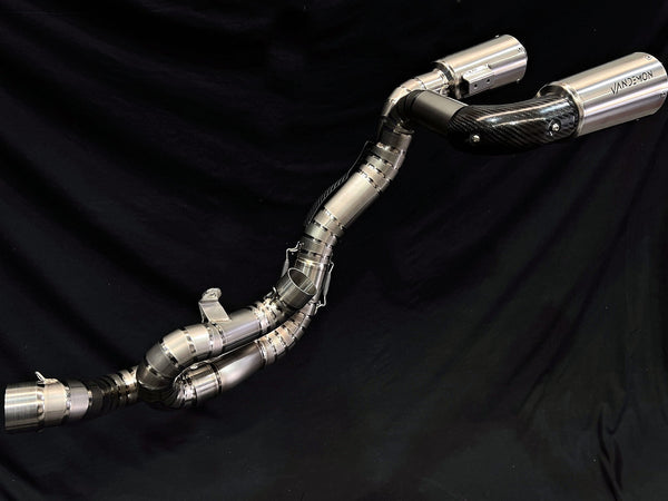 Ducati Panigale & Streetfighter V4 Titanium High Mount 3/4 Slip-On 2022-2024