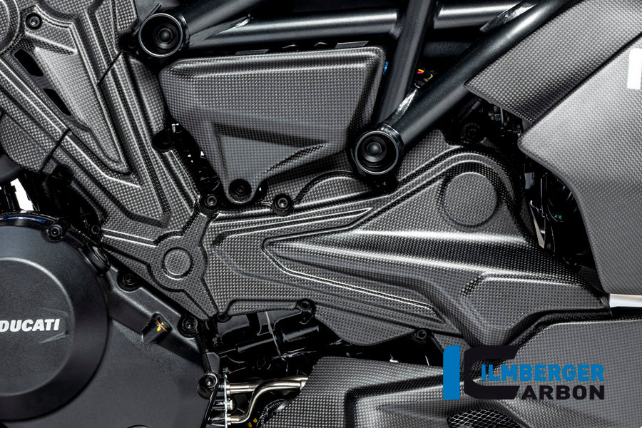 Ilmberger Carbon | Cambelt cover horizontal cylinder matt Diavel 1260 — Ducati Diavel from 2019