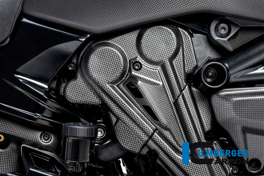 Ilmberger Carbon | Cambelt cover vertical cylinder matt Diavel 1260 — Ducati Diavel from 2019