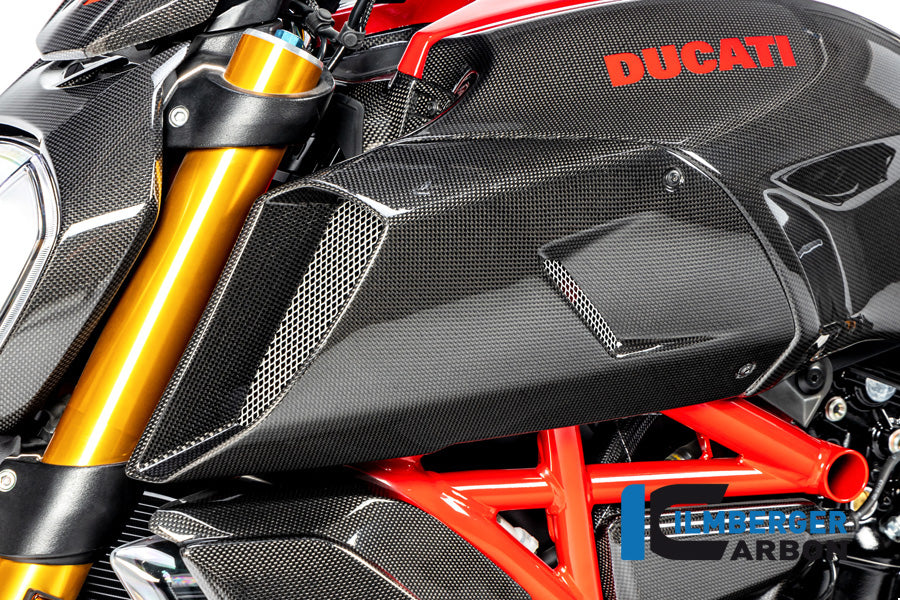 Ilmberger Carbon | Airtube cover left side gloss Diavel 1260 — Ducati Diavel from 2019
