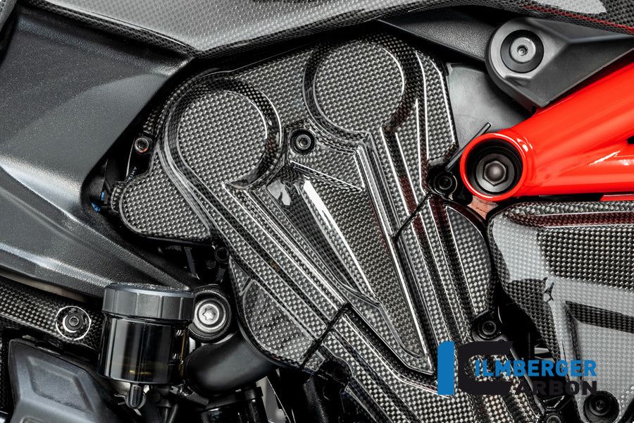 Ilmberger Carbon | Cambelt cover vertical cylinder gloss Diavel 1260 — Ducati Diavel from 2019
