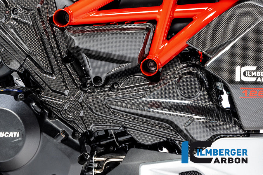 Ilmberger Carbon | Cambelt cover horizontal cylinder gloss Diavel 1260 — Ducati Diavel from 2019