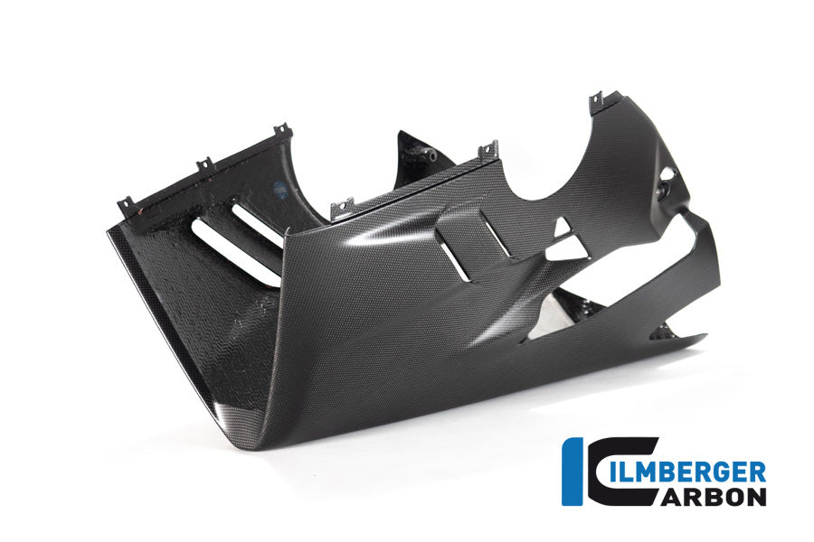 Ilmberger Carbon | Bellypan Panigale V4 22 matt for lower exhaust with sidestand — Ducati Panigale V4S from 2022