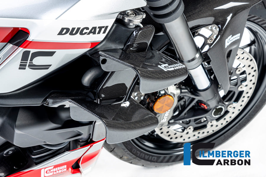 Ilmberger Carbon | radiator cover right gloss Ducati Streetfighter V2 — Ducati Streetfighter V2 2022