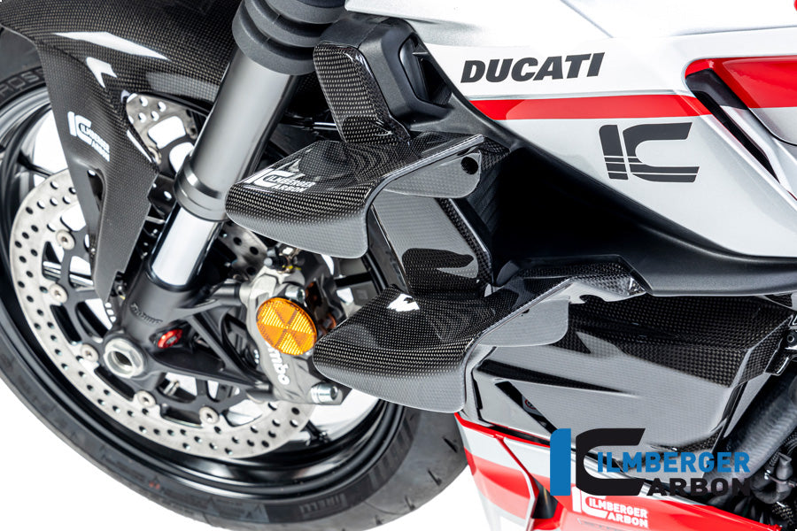 Ilmberger Carbon | radiator cover left gloss Ducati Streetfighter V2 — Ducati Streetfighter V2 2022