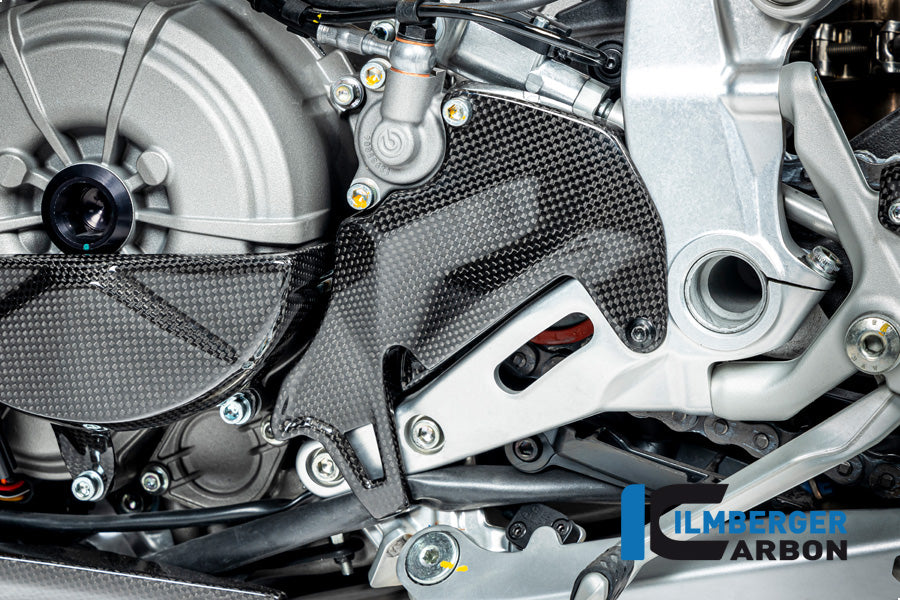 Ilmberger Carbon | Front Sprocket Cover gloss Ducati Streetfighter V2 — Ducati Streetfighter V2 2022