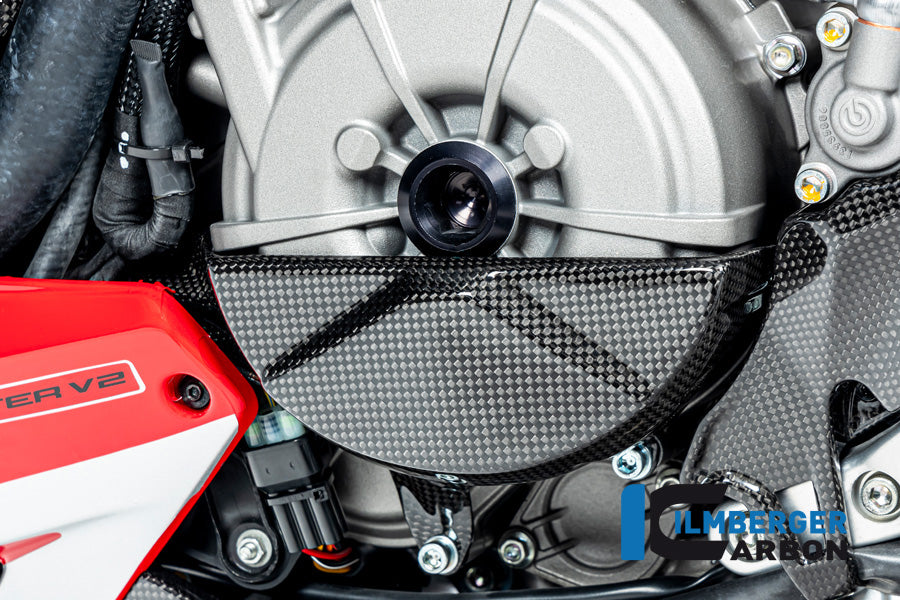 Ilmberger Carbon | Carbon alternator cover glossy — Ducati Streetfighter V2 2022-2025
