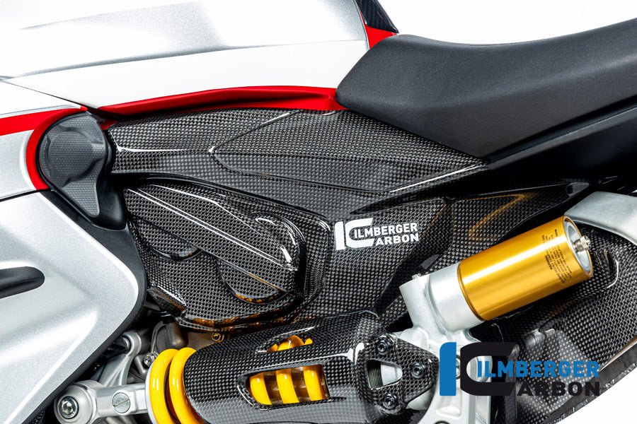 Ilmberger Carbon | Subframe cover with cam cover left gloss Ducati Streetfighter V2 — Ducati Streetfighter V2 2022